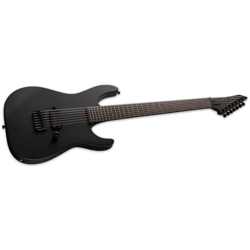 ESP LTD M-7HT Baritone Black Metal 7-String Guitar w/ a Seymour Duncan Pickup - Black Satin