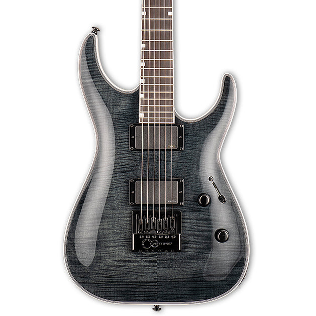 ESP LTD MH-1000 Guitar w/Evertune Bridge - See Thru Black