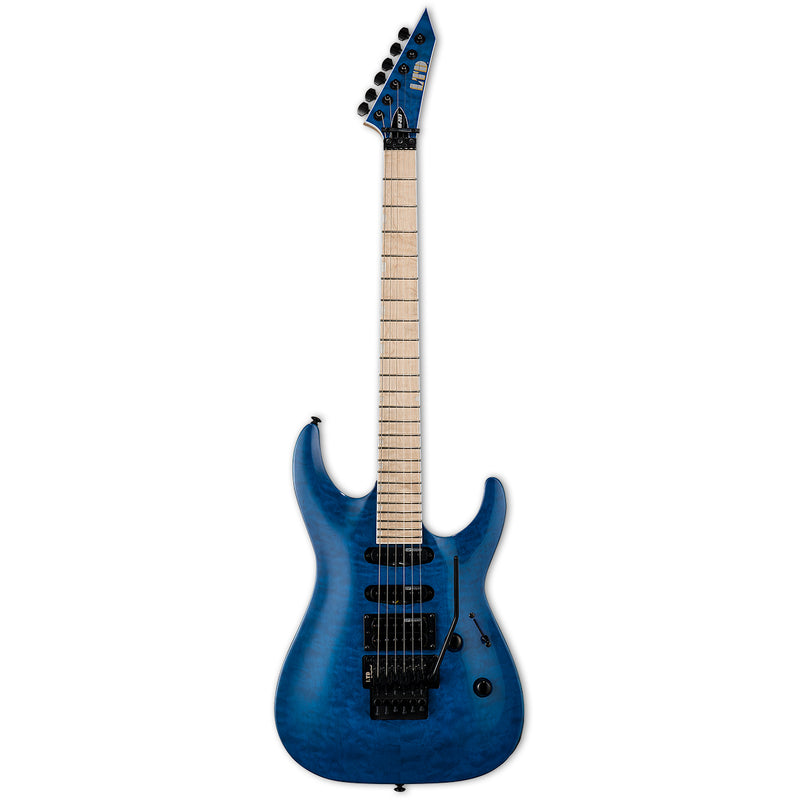 ESP LTD MH-203 Quilted Maple Top Guitar - See Thru Blue