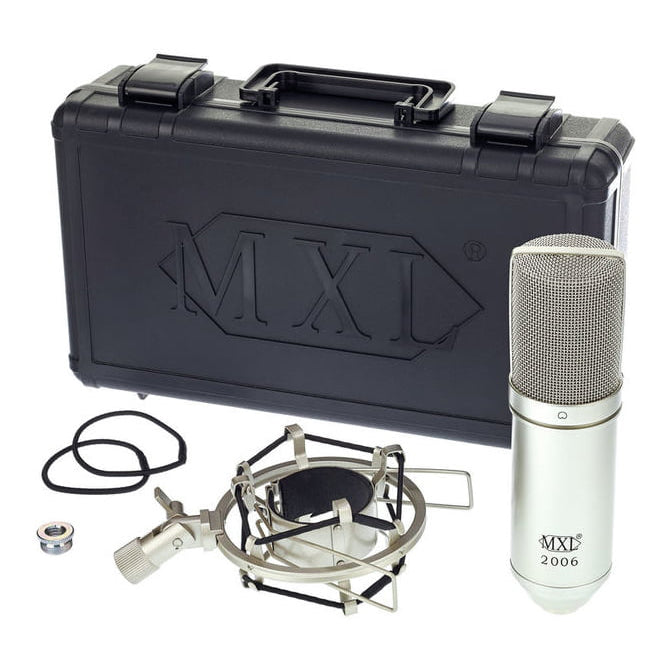 MXL 2006 Large Diaphragm Studio Condenser Microphone w/Shock Mount & Case