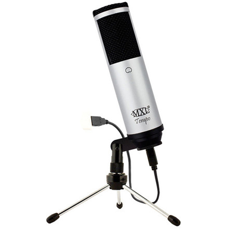 MXL Tempo USB Condenser Microphone - Silver w/Black Grille