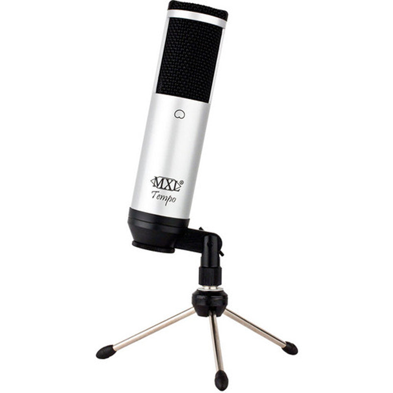 MXL Tempo USB Condenser Microphone - Silver w/Black Grille