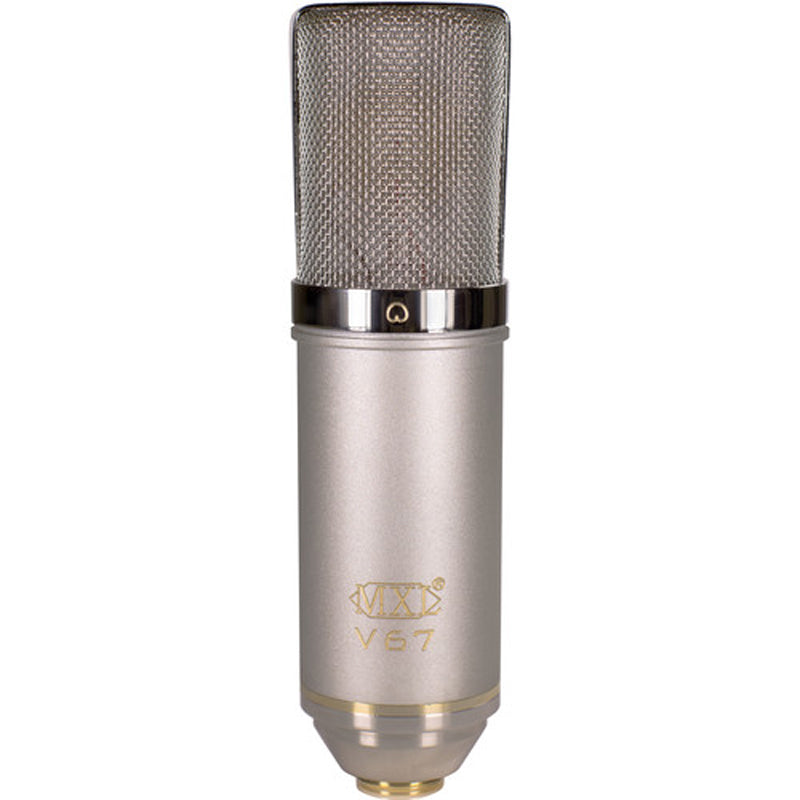MXL V67G HE Heritage Edition Large Diaphragm Condenser Microphone w/ Shock Mount, Pop Filter, Case
