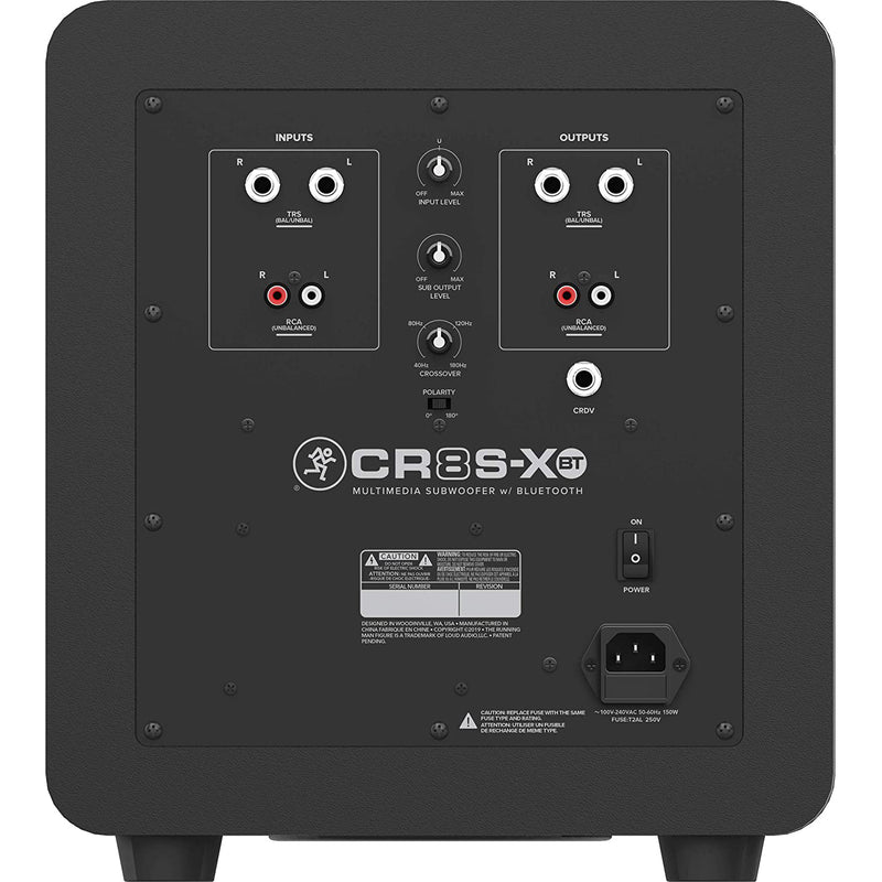 Mackie CR8S-XBT 8in Multimedia Subwoofer with Bluetooth and CRDV