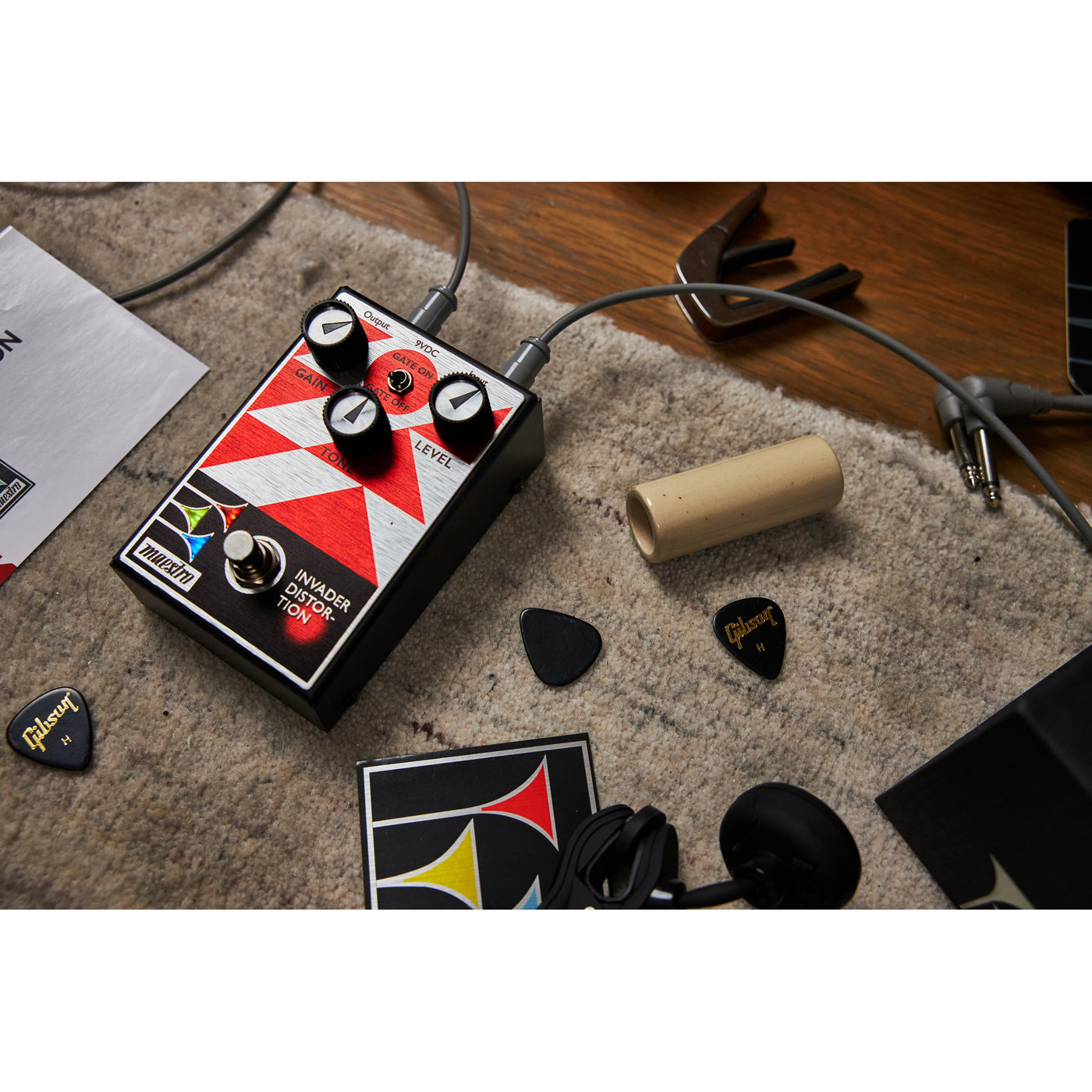 analog distortion pedals Maestro Invader Distortion Effects Pedal