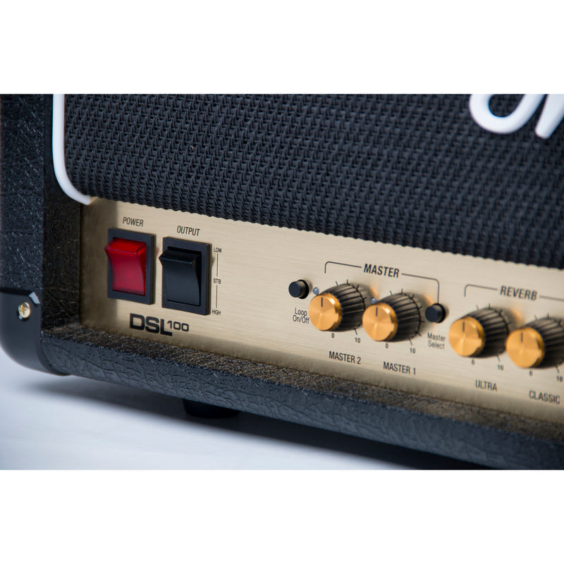Marshall DSL100HR 100W All Valve 2 Channel Head With 2 Channels, Resonance And Digital Reverb