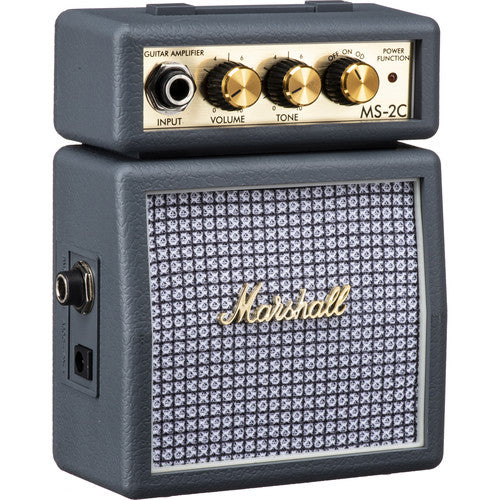 Marshall MS-2 1-watt Battery-powered Micro 1/2 Stack Amp - Vintage Grey