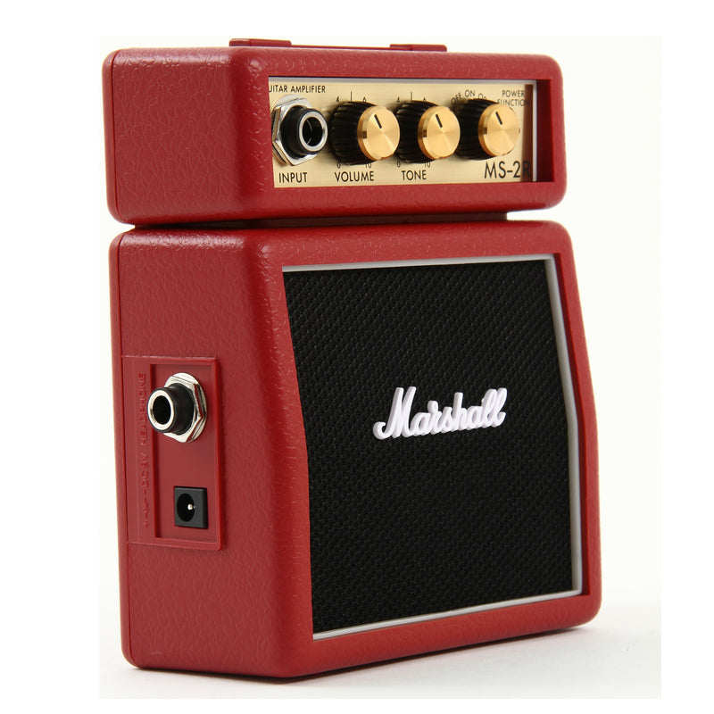 Marshall MS-2 1-watt Battery-powered Micro 1/2 Stack Amp - Red