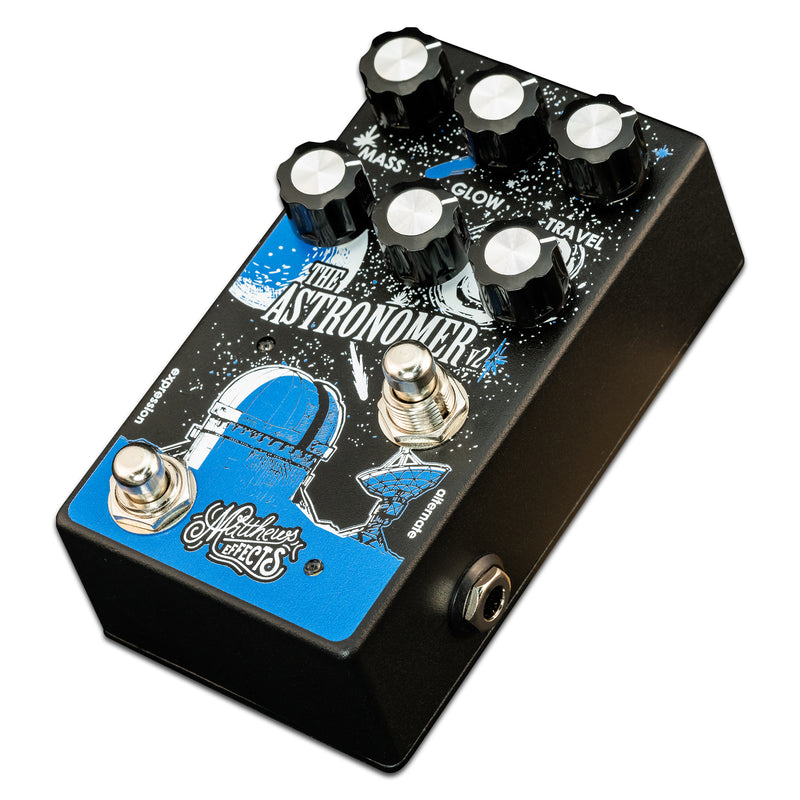 Matthews Effects Astronomer V2 Celestial Hall Shimmer Reverb Electric Guitar Effects Pedal