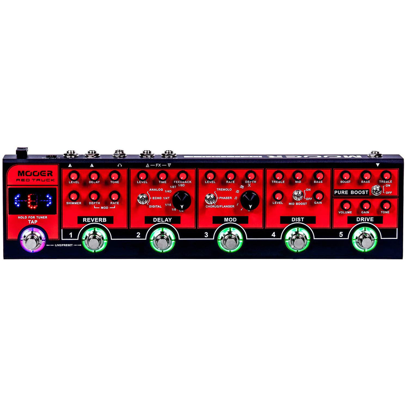mooer multi effects pedal Mooer Red Truck Multi-Effects Pedal