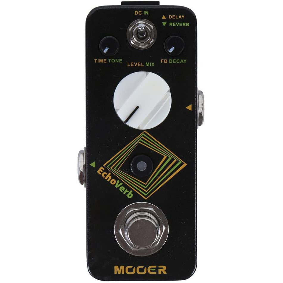 delay reverb in one pedal Mooer EchoVerb Micro Digital Delay and Reverb Pedal