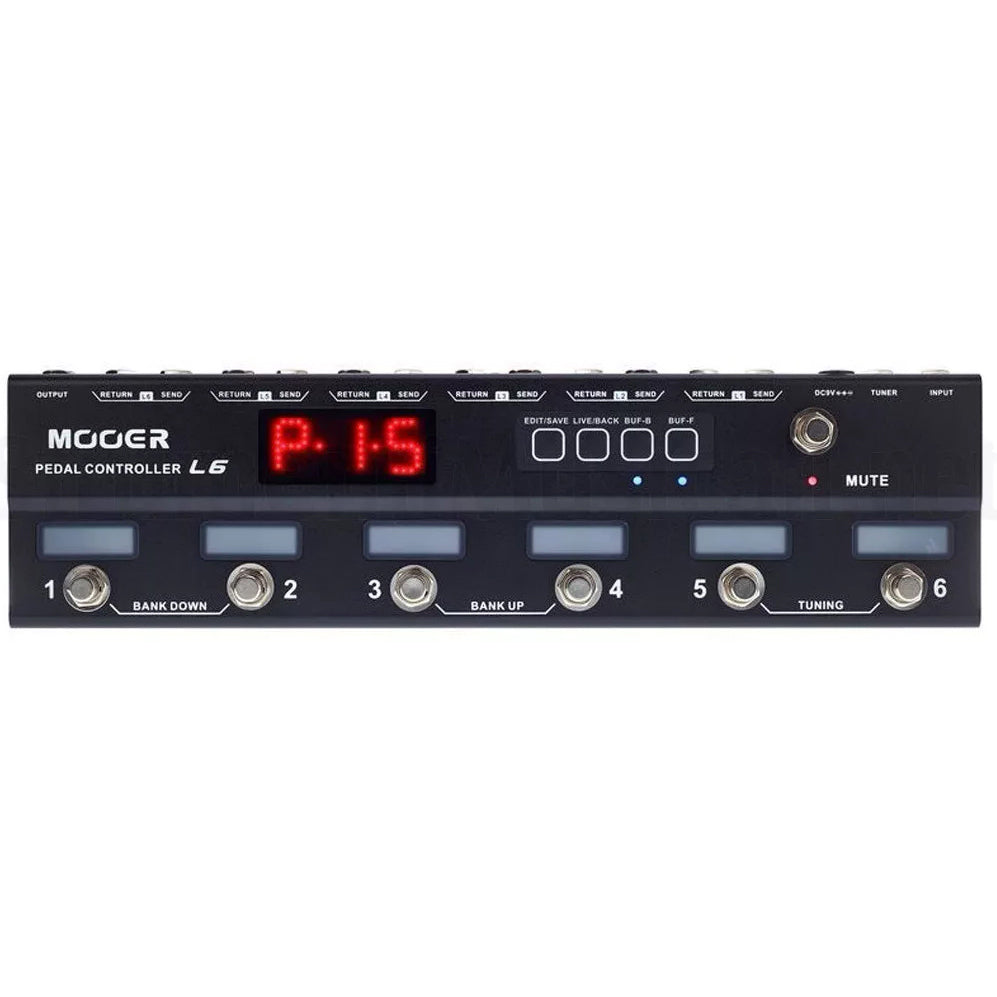 programmable pedal Mooer PCL6 Pedal Controller Programmable Loopswitcher