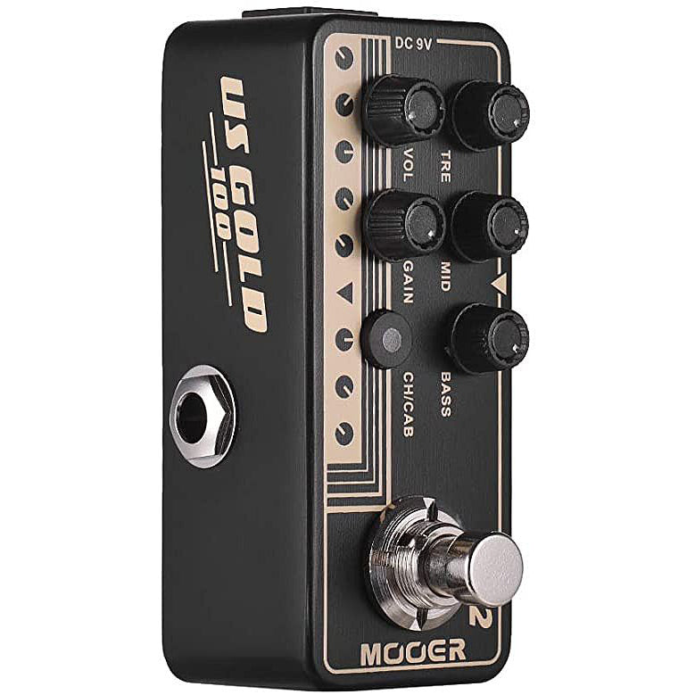 Mooer US GOLD 100 British-Style Dual Channel Preamp Pedal 012