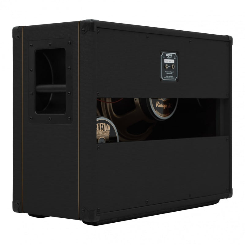 Orange 2x12 Open Back Speaker Cabinet, PPC212OB - Black