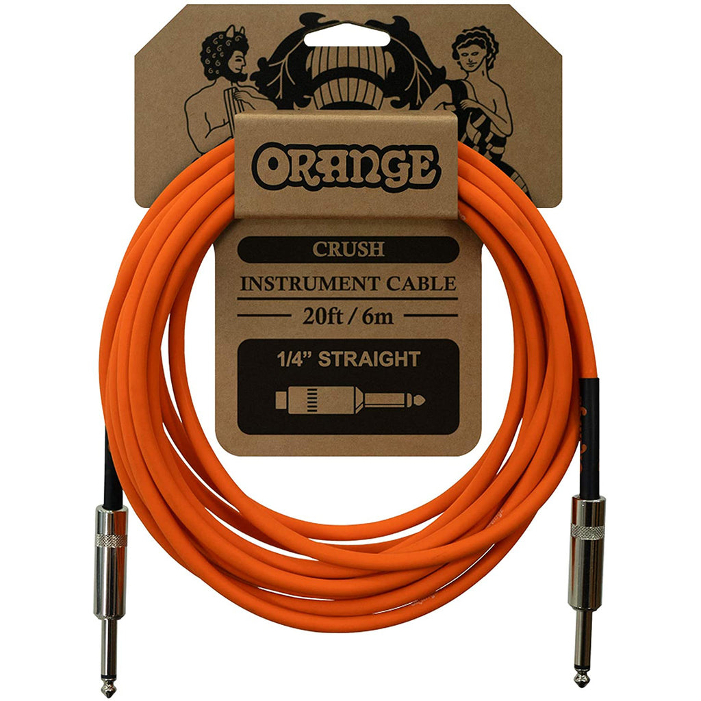 Orange CA036 Crush 20-Foot Instrument Cable, Straight to Straight, Orange