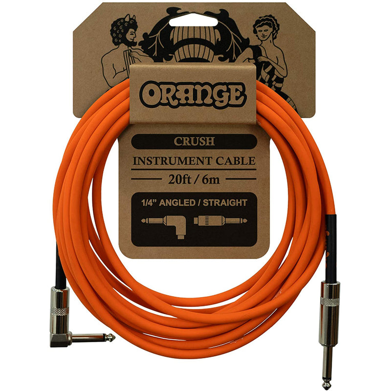 Orange CA037 Crush 20-Foot Instrument Cable, Right to Straight, Orange