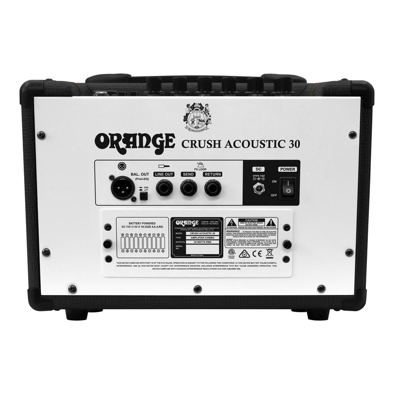 Orange Crush Acoustic 30 30-watt 1x8" Acoustic Combo - Black