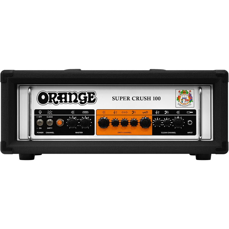 Orange Super Crush 100 100-watt Solid State Head - Black