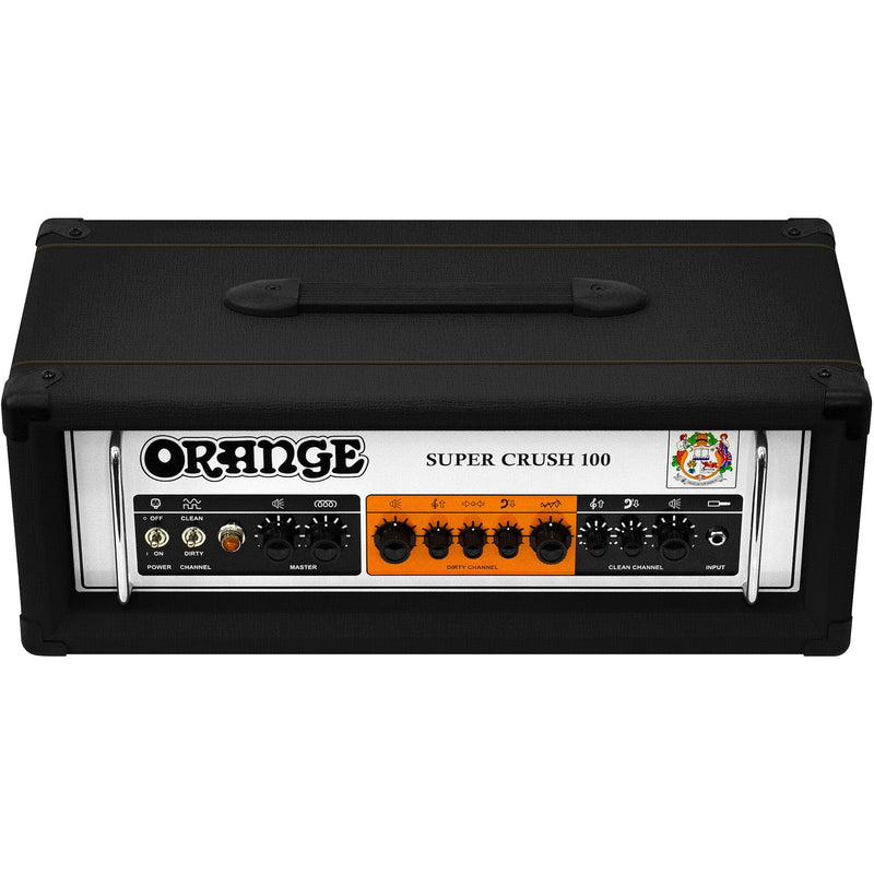 Orange Super Crush 100 100-watt Solid State Head - Black