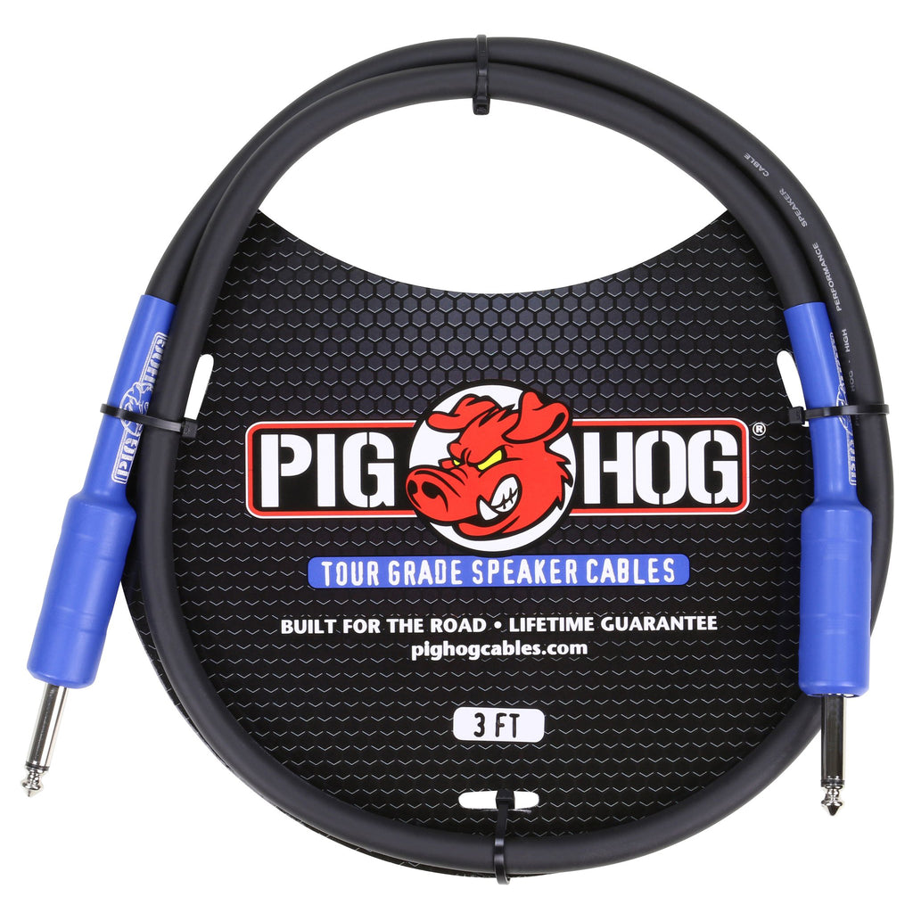 Pig Hog PHSC3 3' Heavy 14-Gauge Speaker Cable