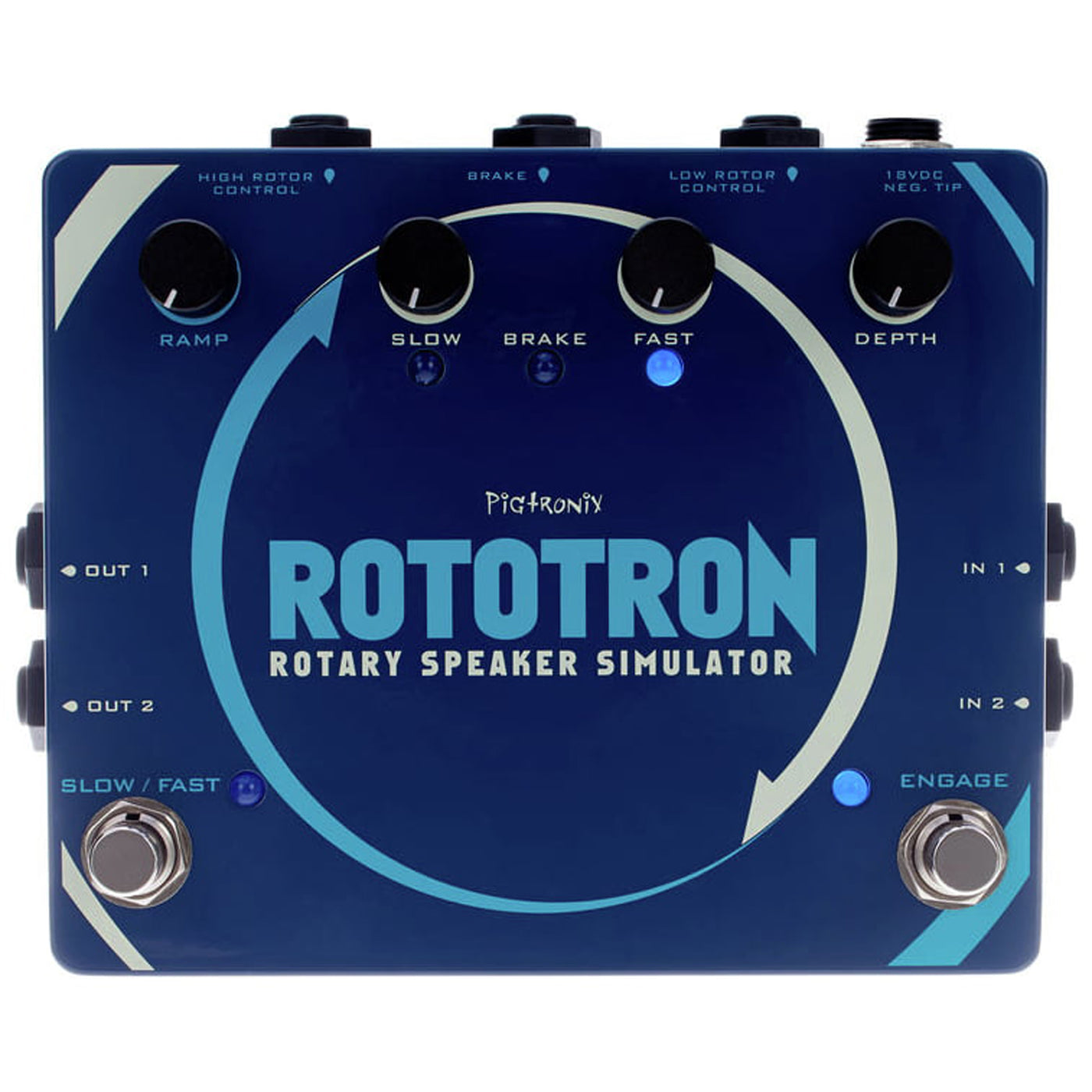 rotary speaker pedal Pigtronix Rototron Analog Rotary Speaker Simulator Pedal