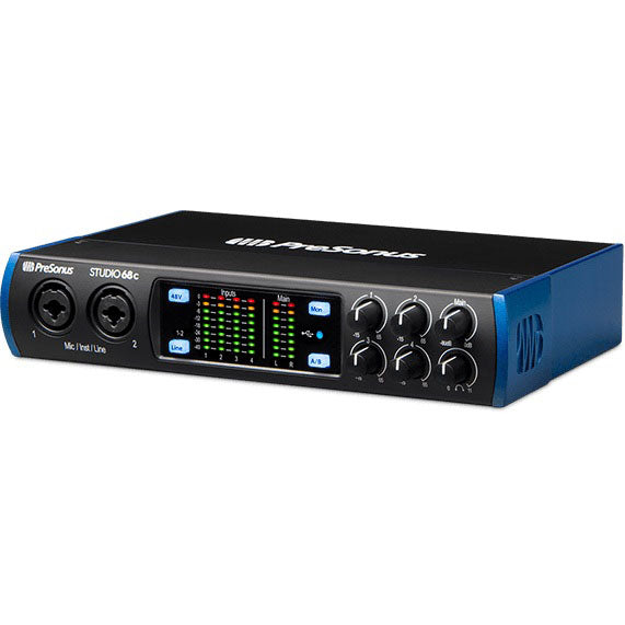 PreSonus Studio 68C USB-C Audio MIDI Interface 6 in 6 out 24 bit 192K