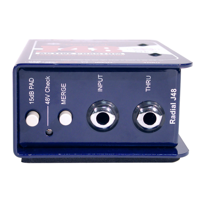 Radial J48 1-Channel Phantom Powered Active 48v Direct Box