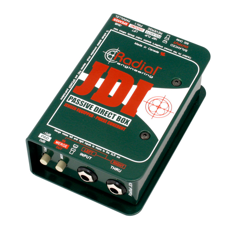 Radial JDI - Jensen Equipped 1-channel Passive Instrument Direct Box