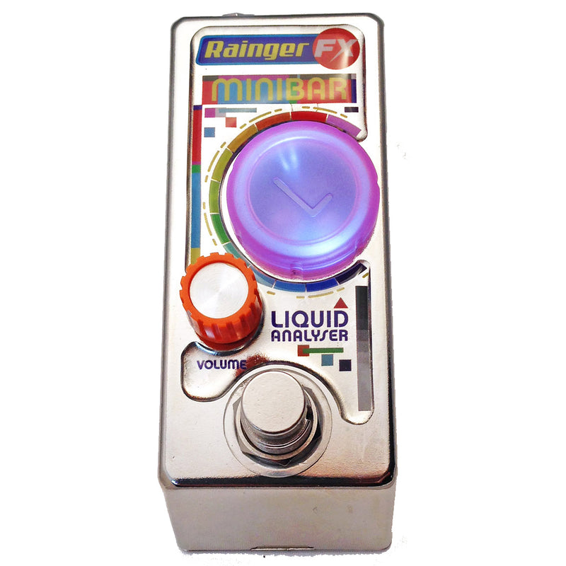 Rainger FX Minibar Liquid Analyser Fuzz/Distortion Pedal - Add Any Liquid to Change Sounds!