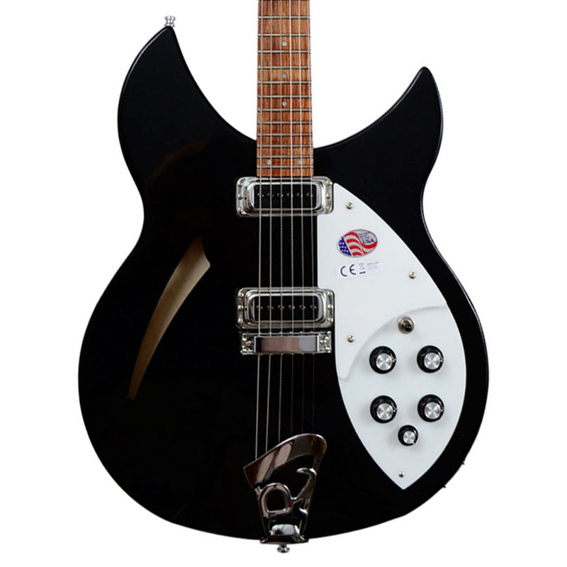 Rickenbacker 330 Thinline Semi-Hollow Electric Guitar - Jetglo