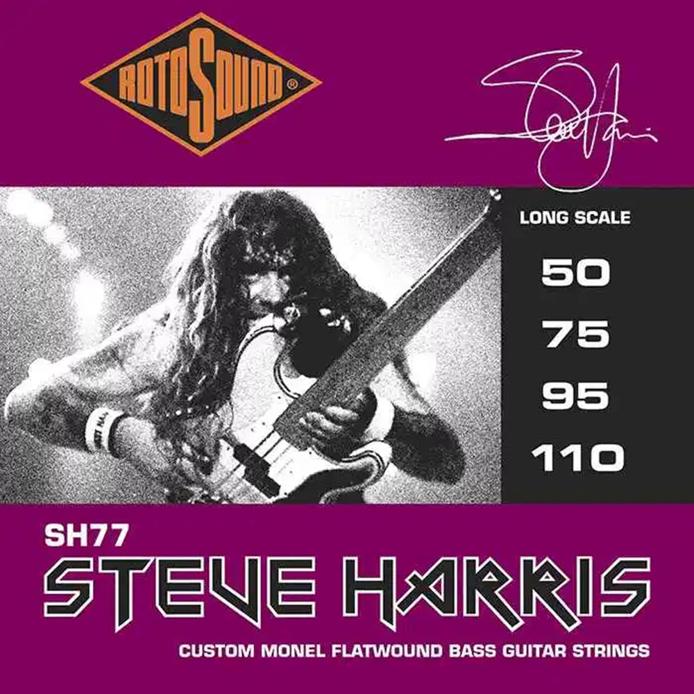 Rotosound Steve Harris SH77 Custom Flatwound Bass String Set 50-110