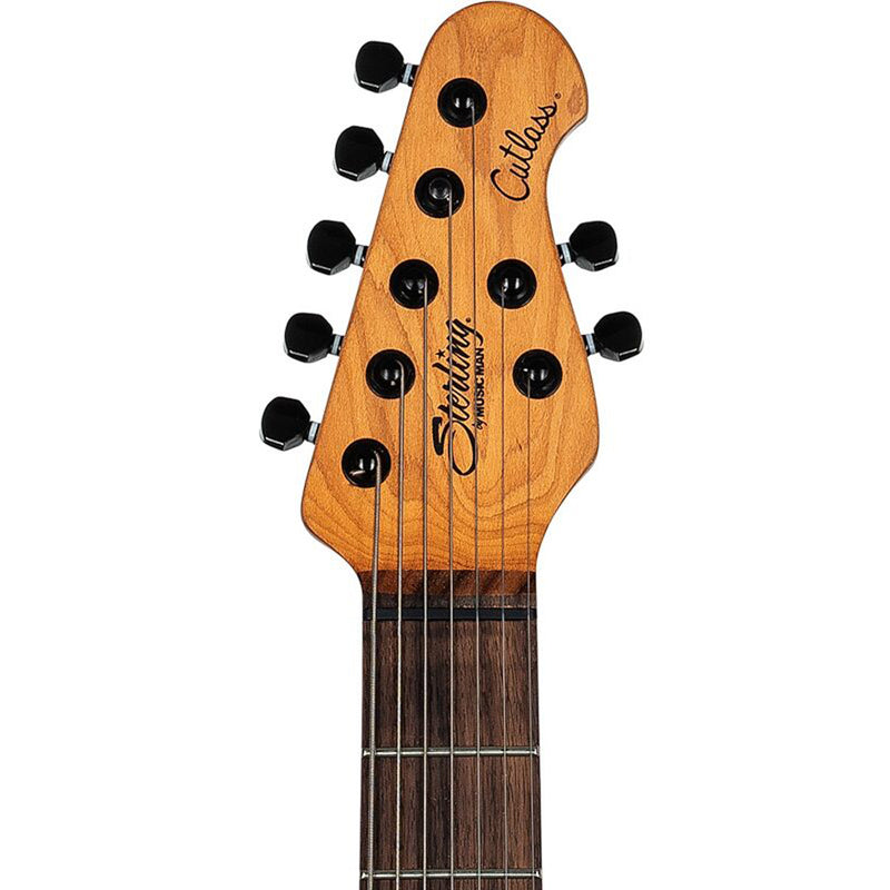 Sterling by Music Man Richardson7 Jason Richardson Signature Cutlass 7-String Guitar - Natural Poplar Burl Burst