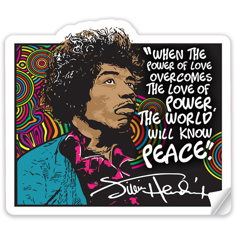 Jimi Hendrix Quote Sticker