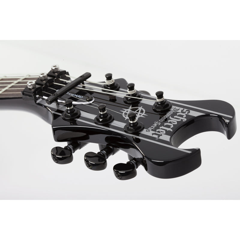 Schecter Synyster Gates Standard Signature Guitar - Gloss Black with Silver Pinstripes