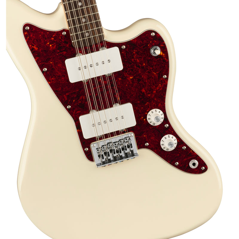 Squier Paranormal Jazzmaster XII 12-String Electric Guitar - Olympic White