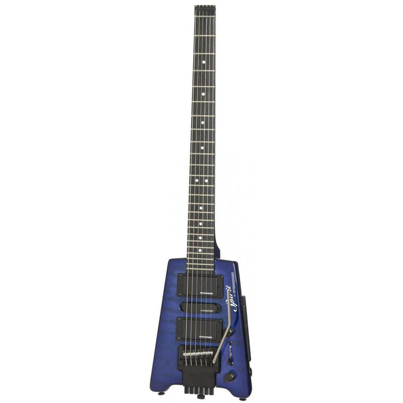 Steinberger Spirit GT-PRO Quilt Top Deluxe Guitar - Translucent Blue