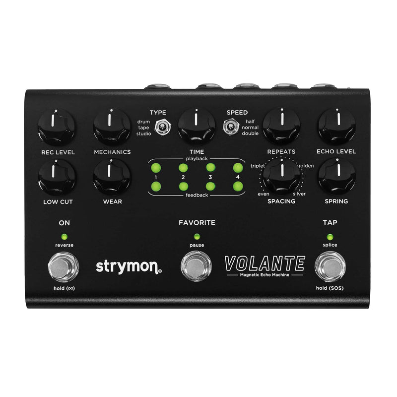 Strymon Limited Edition Volante Magnetic Echo Machine Delay/Reverb/Looper Pedal - Midnight Black