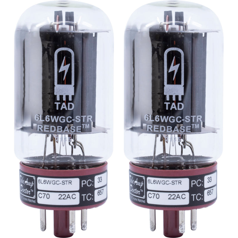Tube Amp Doctor 6L6WGC-STR Redbase Matched Pair Power Amp Tubes (GE Remakes)