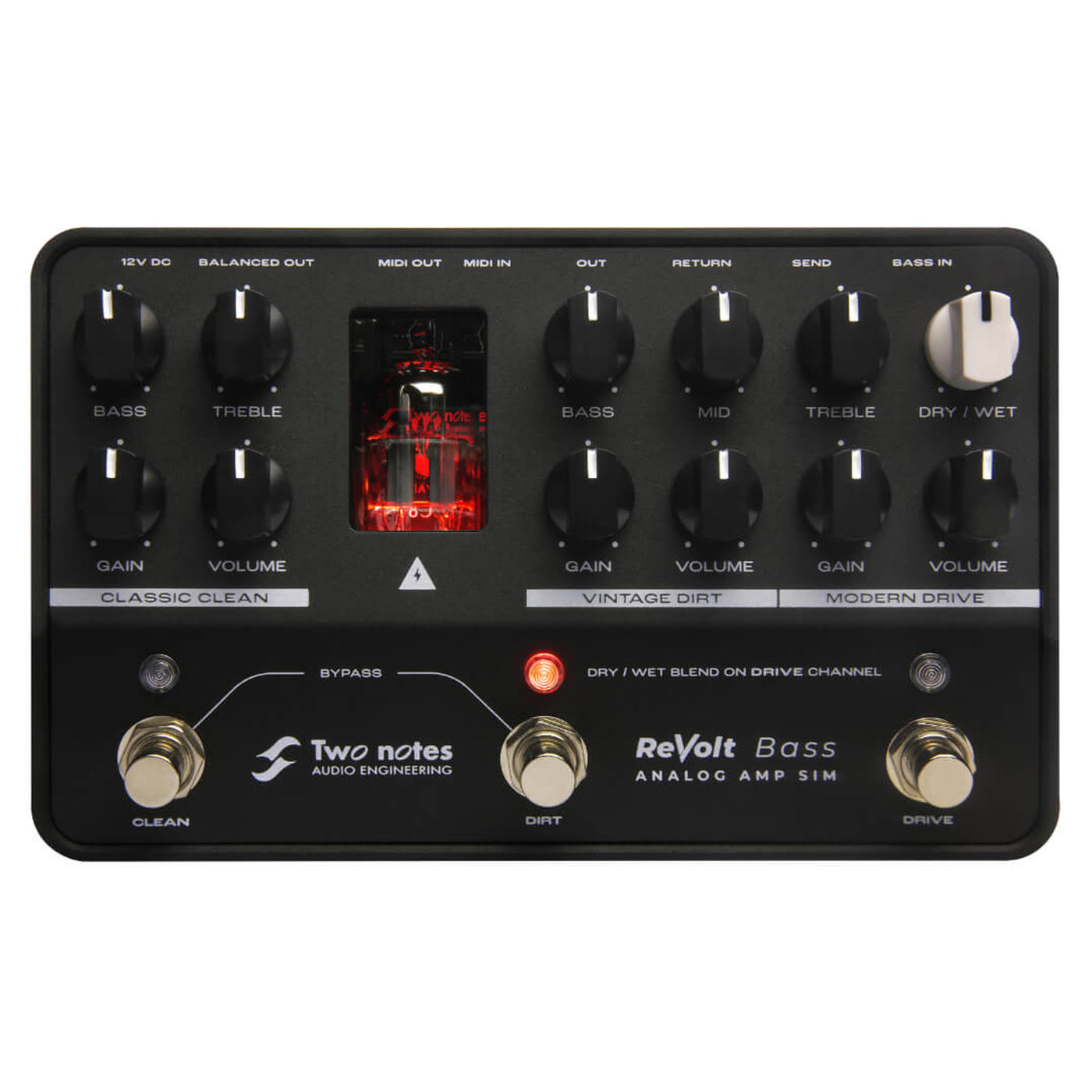guitar pedal simulator Two Notes ReVolt Bass Analog Amp Simulator Pedal