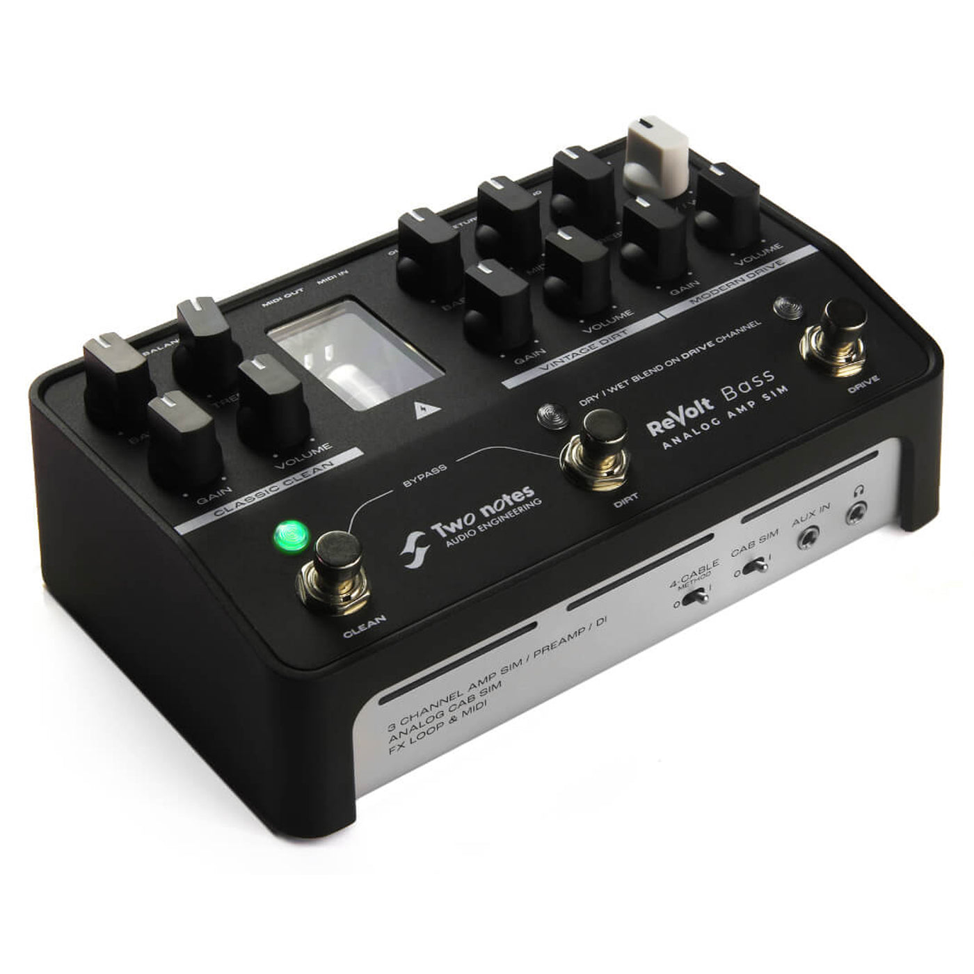 best guitar amp simulator pedal Two Notes ReVolt Bass Analog Amp Simulator Pedal