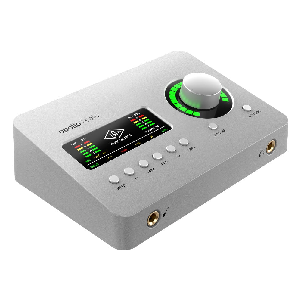 Universal Audio Apollo Solo USB Heritage Edition - 2 x 4, USB3 Audio Interface with UAD-2 Solo DSP - PC ONLY