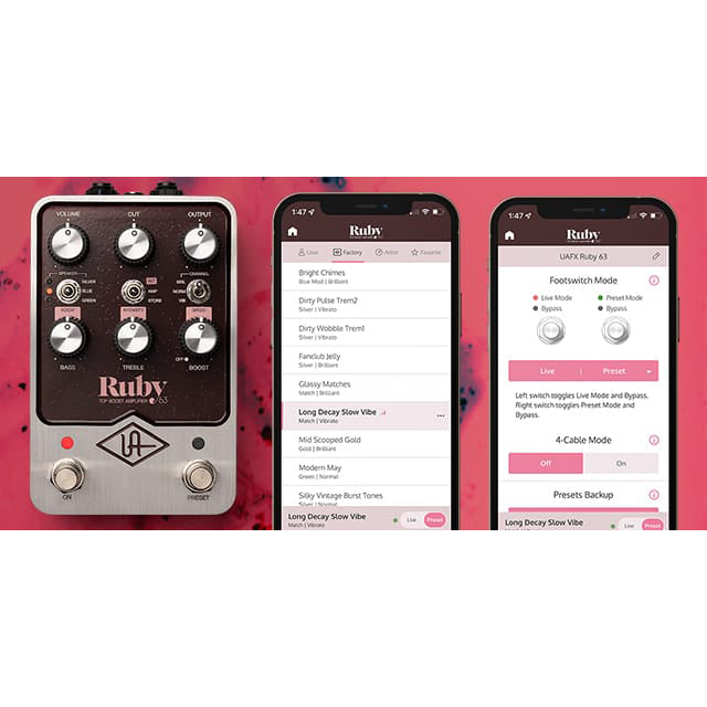 ruby pedal UA Ruby 63 Amp Pedal – Motor City Guitar
