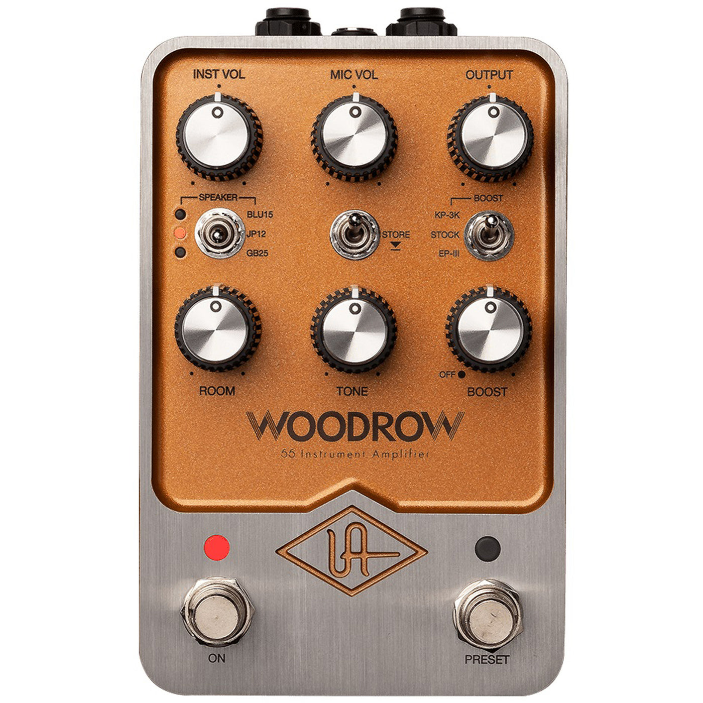 ua guitar pedals Universal Audio Woodrow '55 Instrument Amplifier Pedal