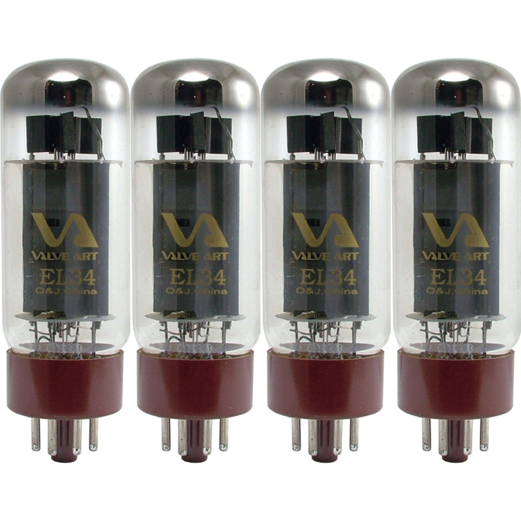 Valve Art EL34B Matched Quartet Power Amp Tubes