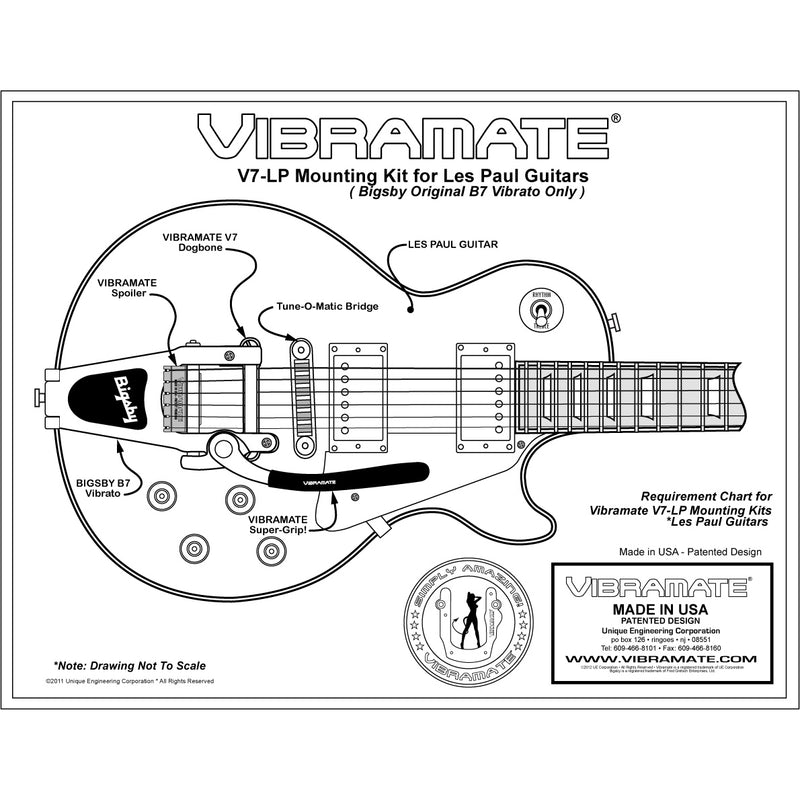 Vibramate V7 LP Bigsby Mount
