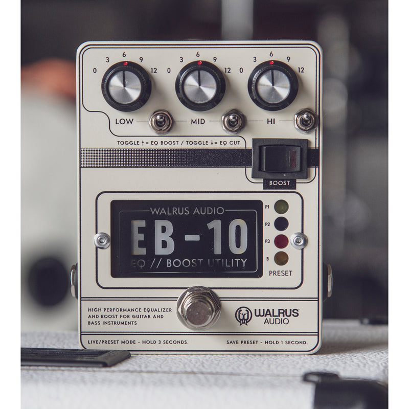 Walrus Audio EB-10 Preamp/EQ/Boost Pedal - Cream