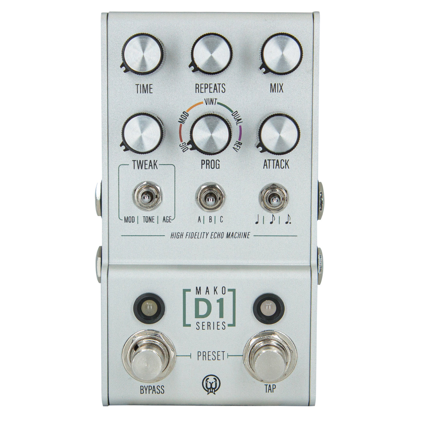 first delay pedal Walrus Audio MAKO Series D1 High-Fidelity Stereo Delay Pedal V1