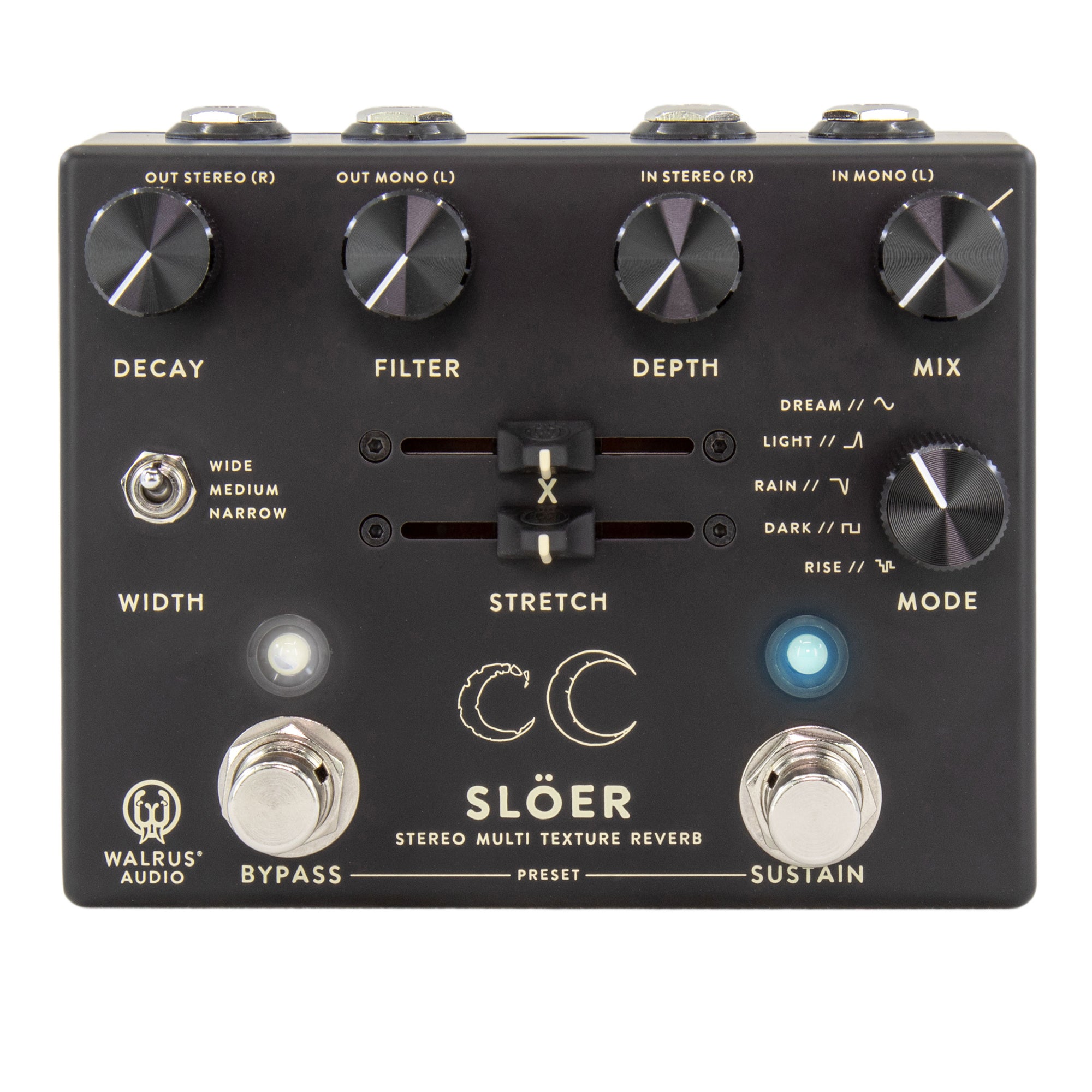 ギター Walrus Audio slo Walrus Audio Sloer Reverb Blk – Motor City Guitar