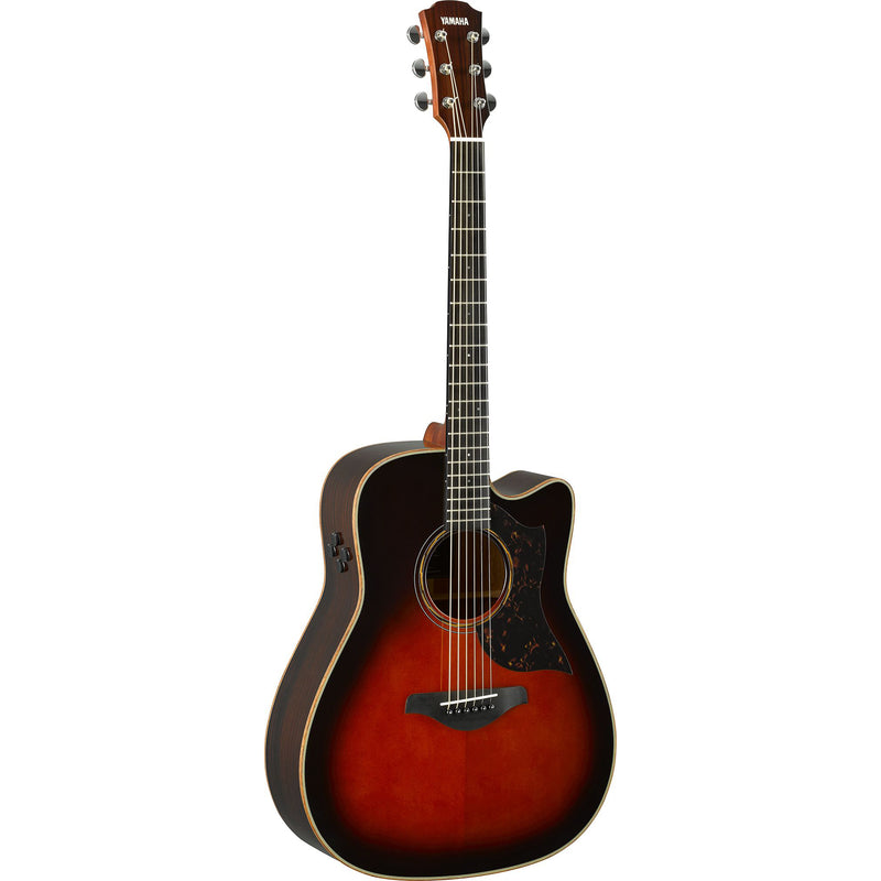 Yamaha A3R Acoustic-Electric Guitar (with Hard Bag), Tobacco Brown Sunburst