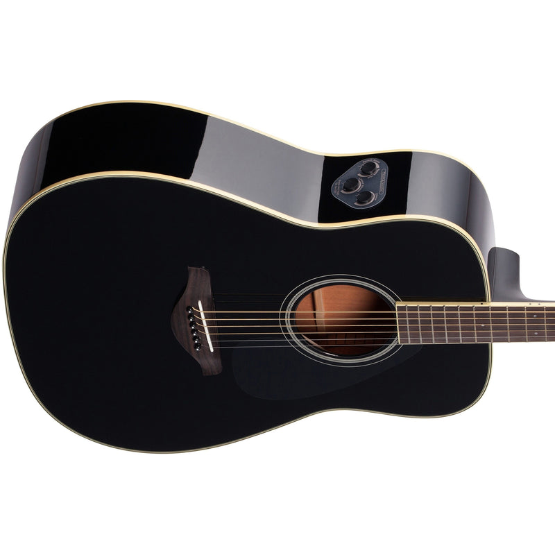 Yamaha FG-TA TransAcoustic Dreadnought Acoustic-Electric Guitar w/ Chorus and Reverb - Black